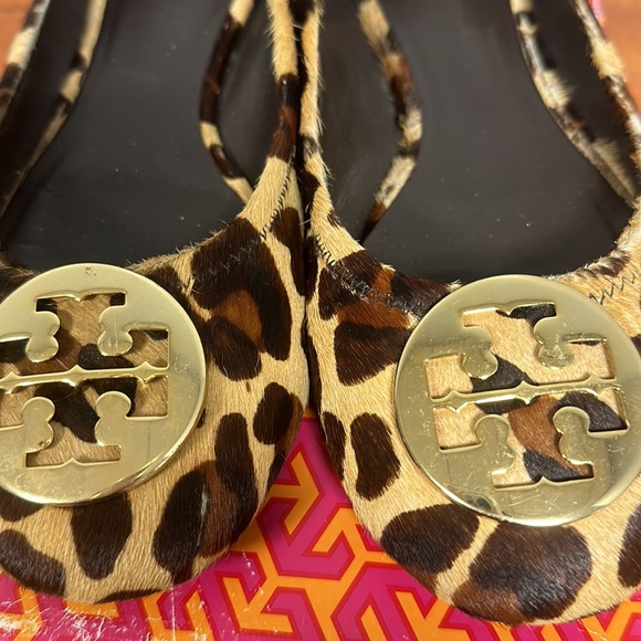 TORY BURCH Reva-Haircalf Leather Flats - Picture 2 of 12